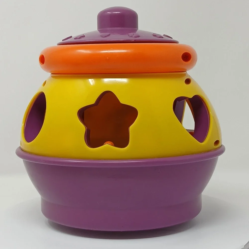 Works-Fisher Price Laugh & Learn Cookie Jar Shape Surprise 2005 Vintage Complete
